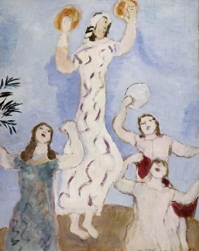 Miriam tanzt den zeitgenössischen Marc Chagall Ölgemälde